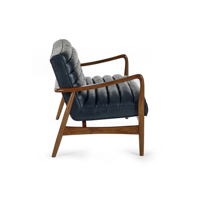 Marshall 2 Seater Sofa - Black Faux Leather