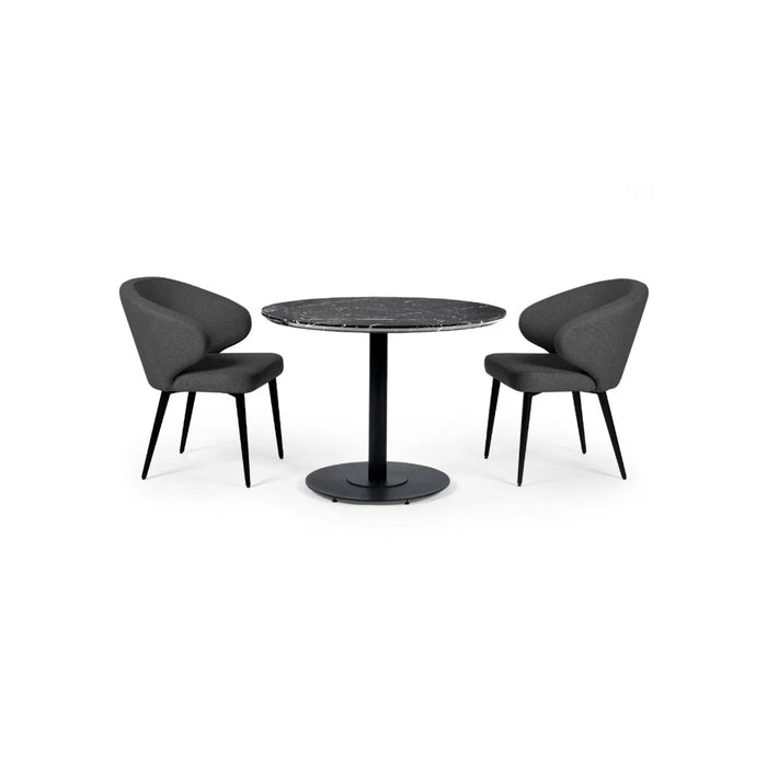 Set of 2 Marcus Dining Chairs - Mid Grey