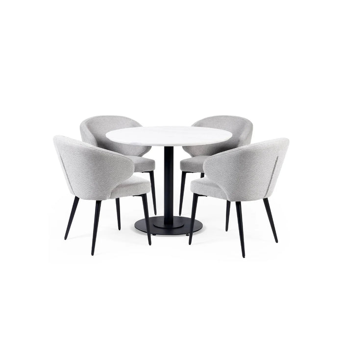 Set of 2 Marcus Dining Chairs - Light Grey