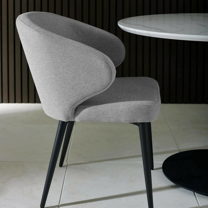 Set of 2 Marcus Dining Chairs - Light Grey