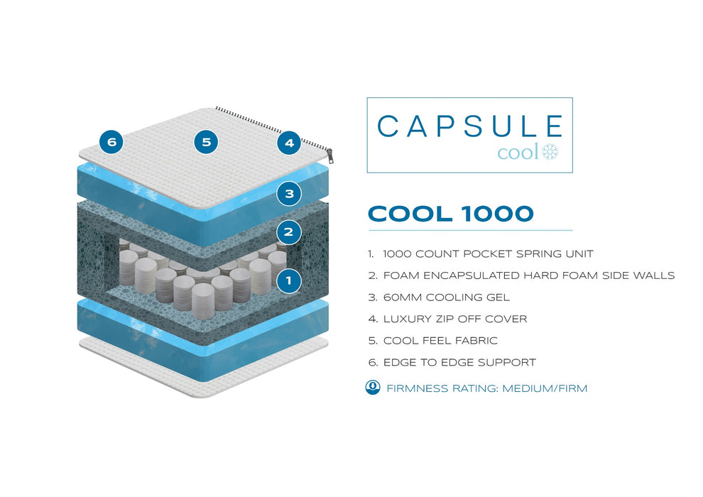 Capsule Cool 150cm King Mattress