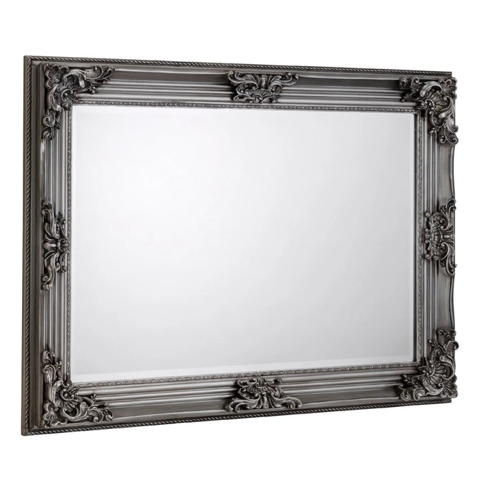 Rococo Pewter Wall Mirror