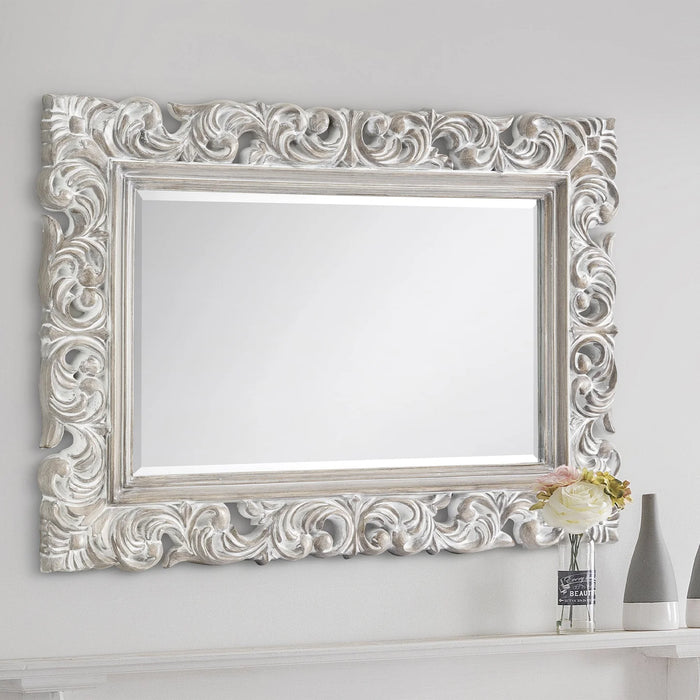 Baroque Distressed Wall Mirror
