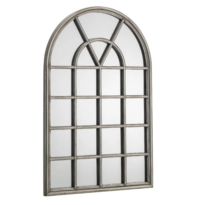 Opus Pewter Window Mirror