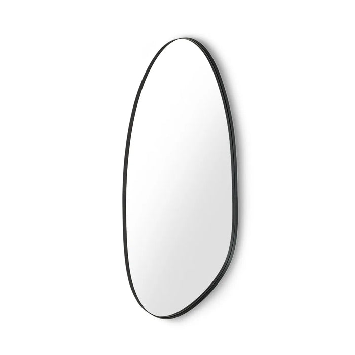 Rushmore Black Metal 95cm Organic Shaped Wall Mirror