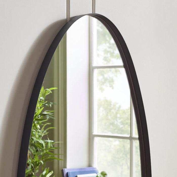Rushmore Black Metal 95cm Organic Shaped Wall Mirror