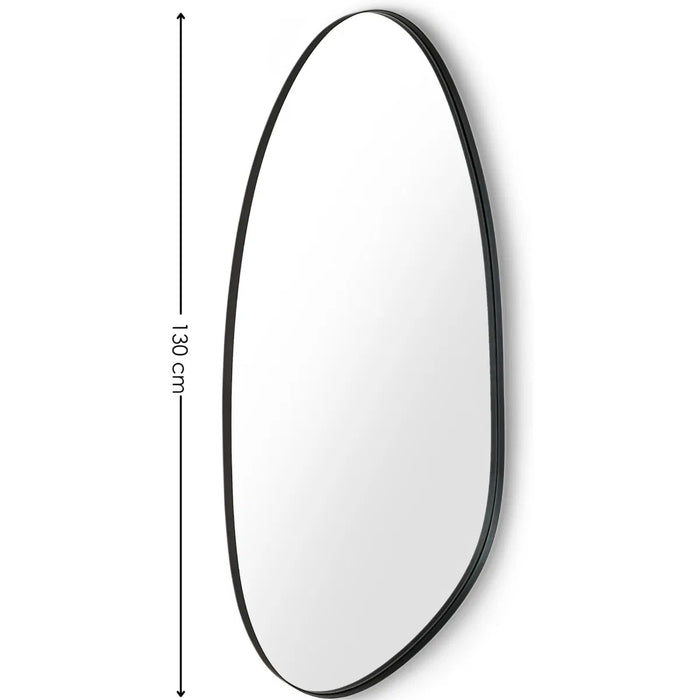 Rushmore Black Metal 95cm Organic Shaped Wall Mirror