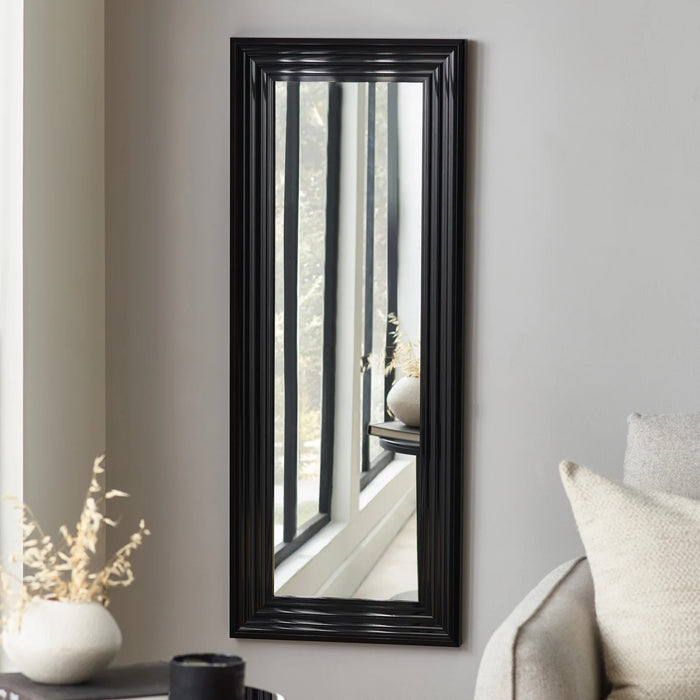 Tokyo Tall Rectangular Dressing Mirror - Gloss Black