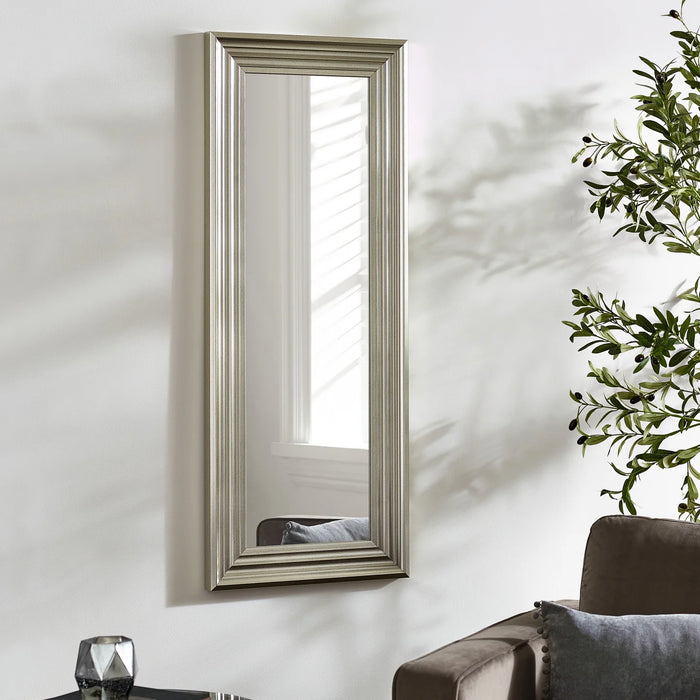 Tokyo Tall Rectangular Dressing Mirror - Pewter