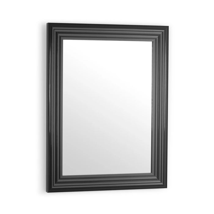 Tokyo Rectangular Wall Mirror - Gloss Black