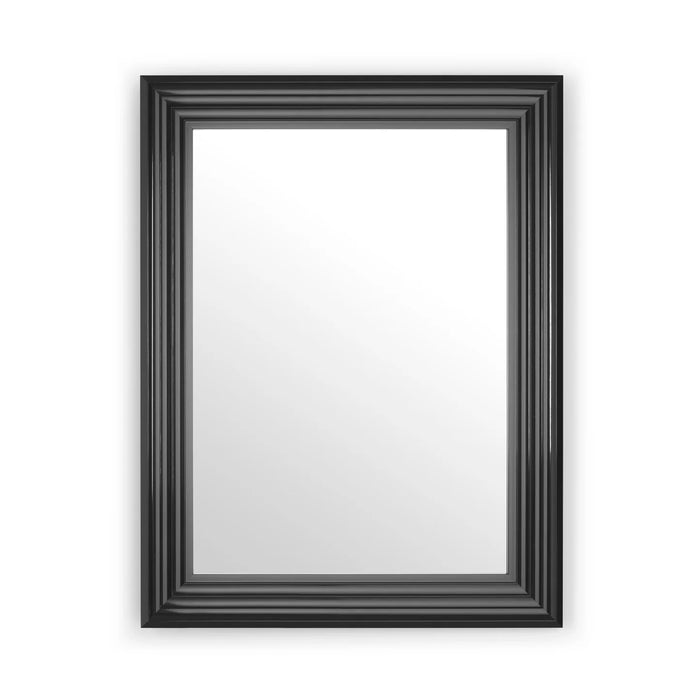Tokyo Rectangular Wall Mirror - Gloss Black