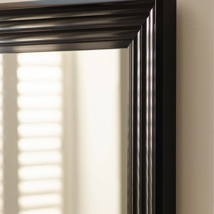 Tokyo Rectangular Wall Mirror - Gloss Black