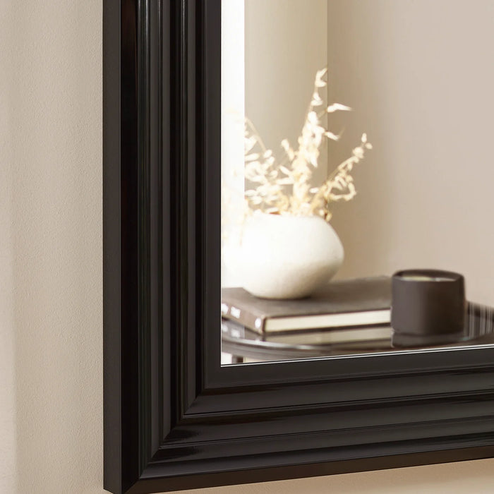 Tokyo Rectangular Wall Mirror - Gloss Black