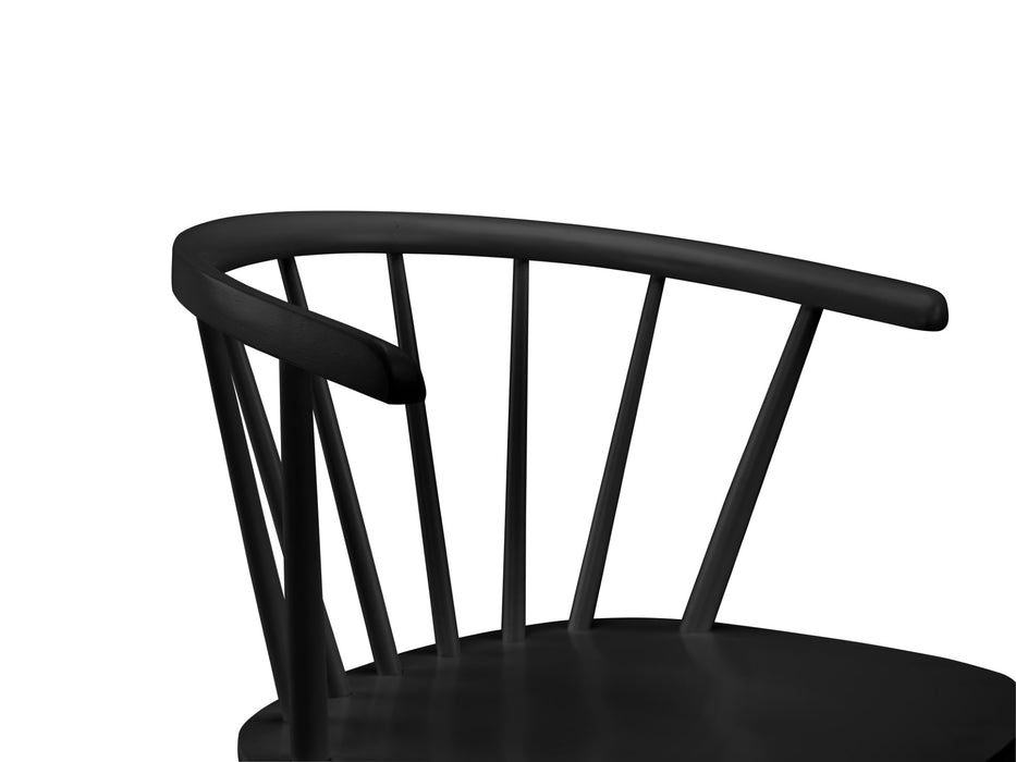 Set Of 2 Modena Dining Chairs - Black