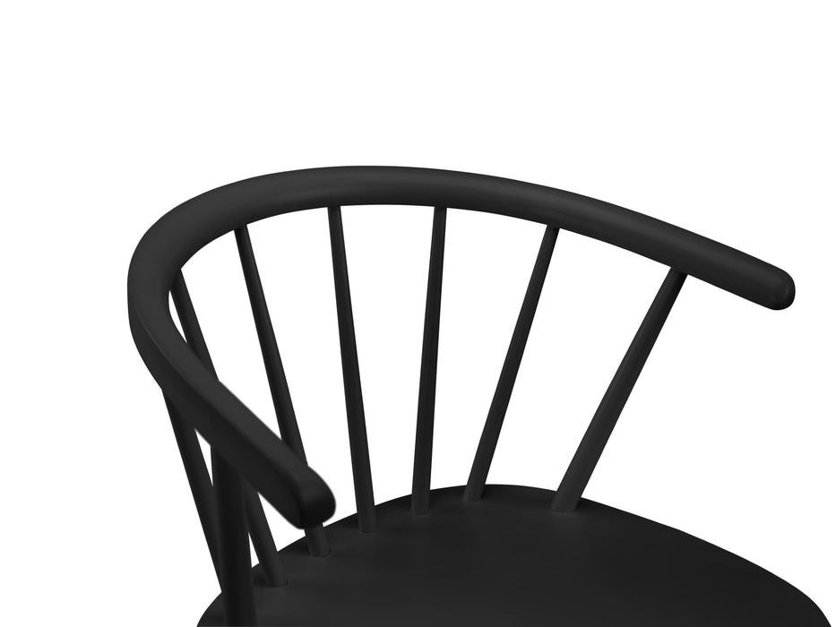 Set Of 2 Modena Dining Chairs - Black