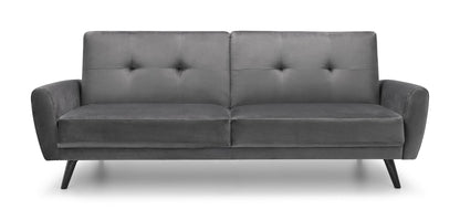 Monza Sofa Bed In Dark Grey Velvet