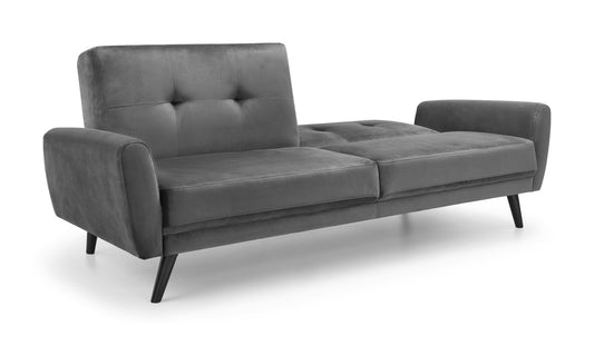 Monza Sofa Bed In Dark Grey Velvet