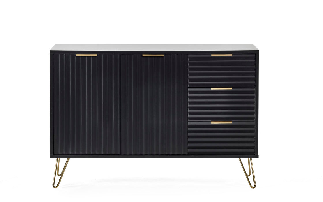 Murano Large Sideboard - Matt Black