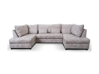 Windsor U Shape Sofa Bed with Storage - Truffle