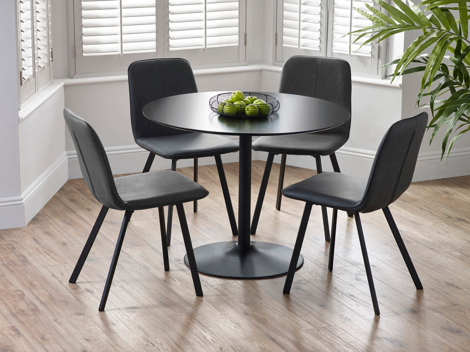 Nero 100cm Round Table