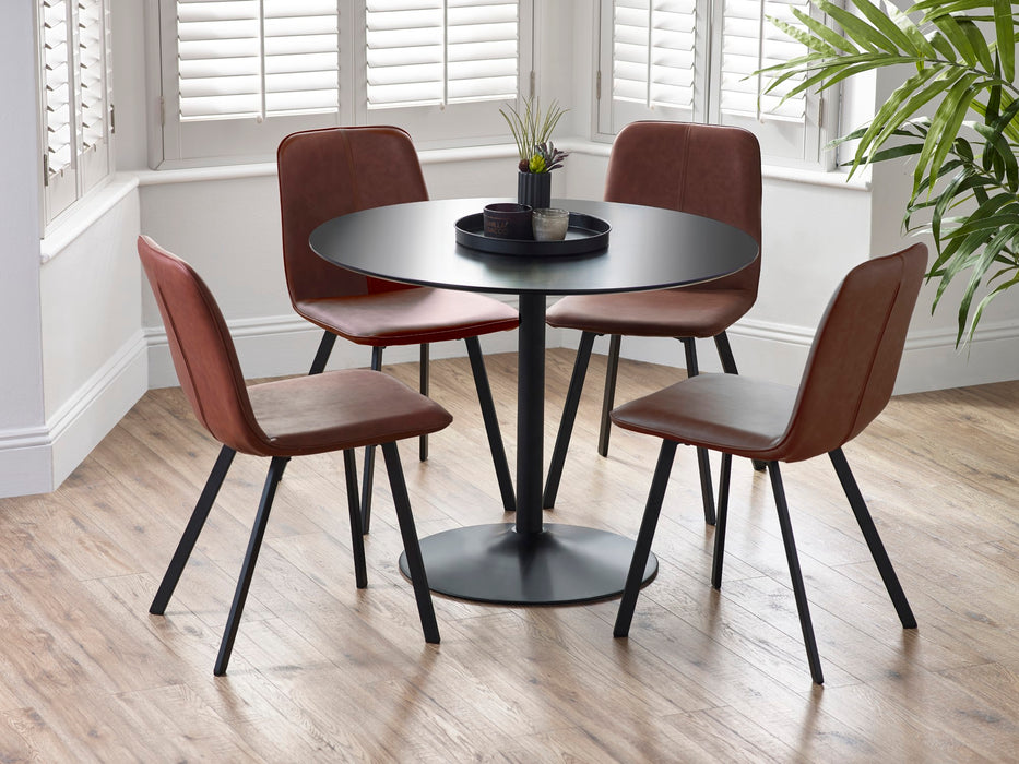Nero 100cm Round Table