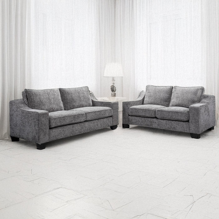 Nebraska 3+2 Sofa Set - Slate