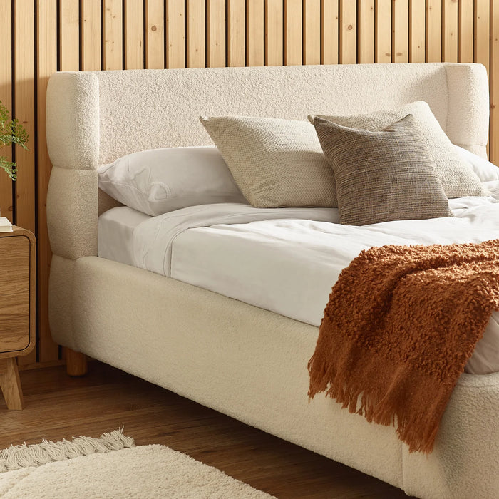 Oberon Bouclé 135cm Bed