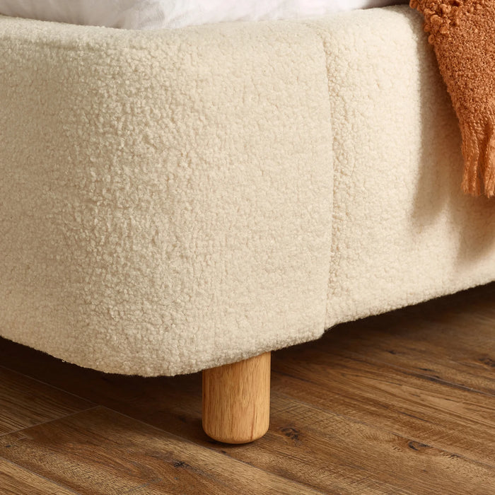 Oberon Bouclé 135cm Bed