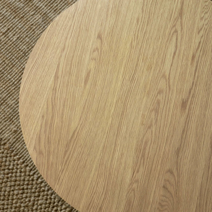 Ollie Round Coffee Table - Natural Oak