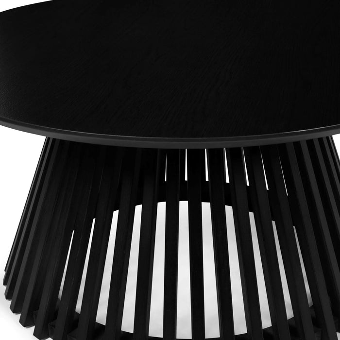 Ollie Round Coffee Table - Black