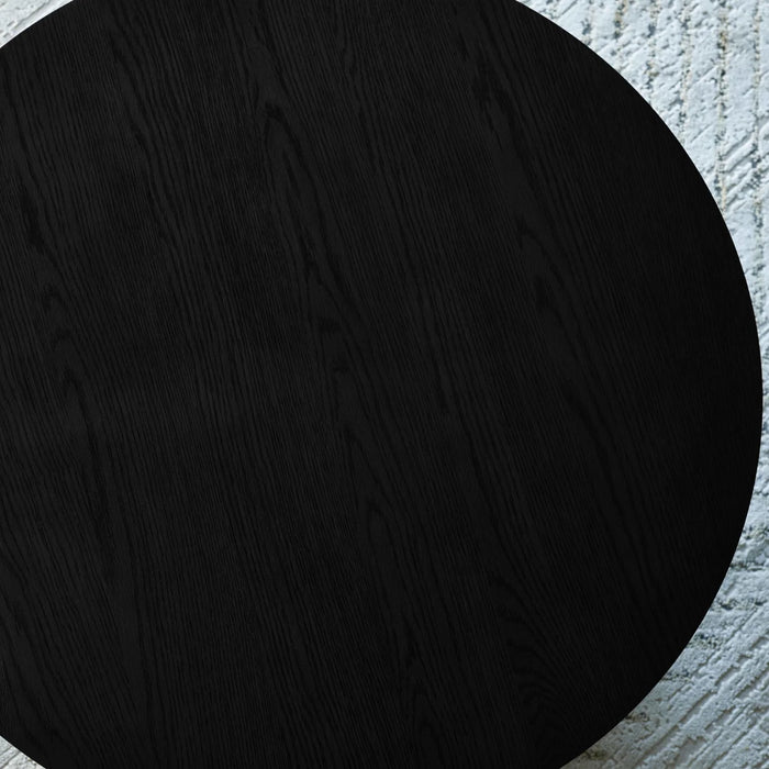 Ollie Round Coffee Table - Black