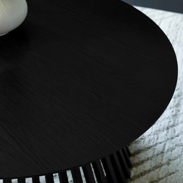 Ollie Round Coffee Table - Black