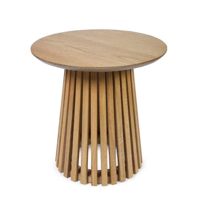 Ollie Round Lamp Table - Natural Oak