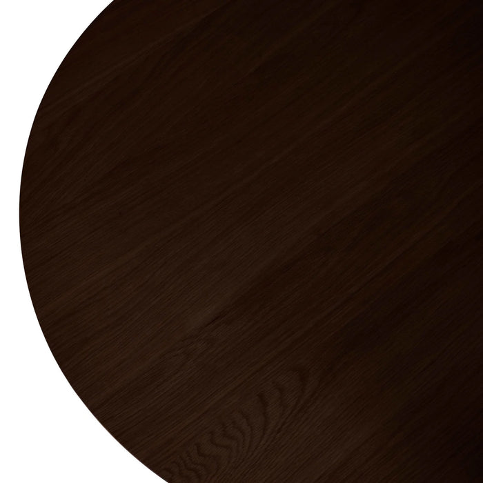 Ollie Round Lamp Table - Cocoa Oak