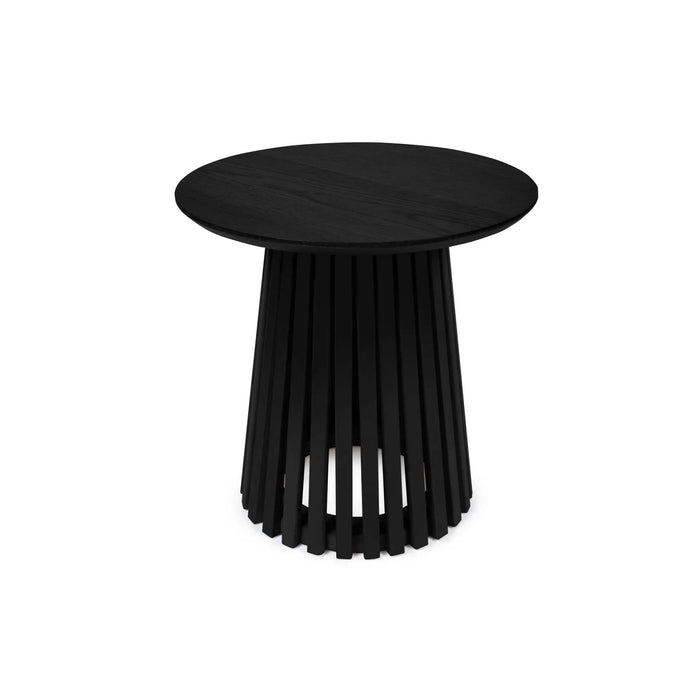 Ollie Round Lamp Table - Black