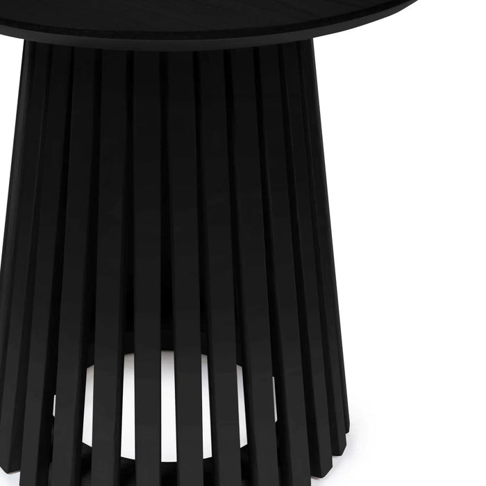 Ollie Round Lamp Table - Black