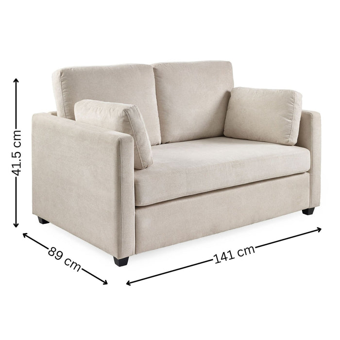 Ottilie Natural Chenille 2 Seater Sofa