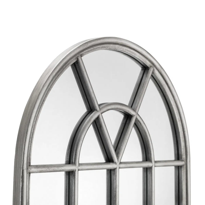 Opus Pewter Window Mirror