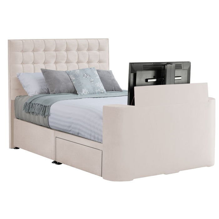 Classic TV Bed Frame with Astrid 1000 Sprung Mattress