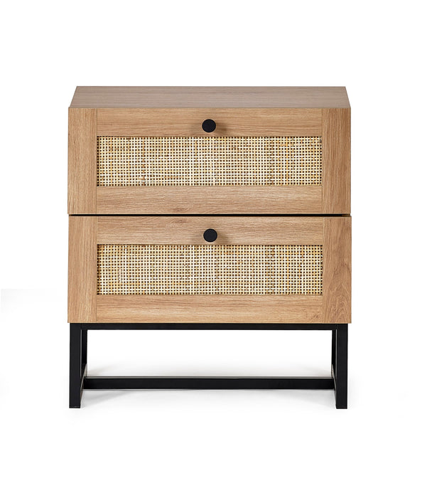 Padstow 2 Drawer Bedside - Oak