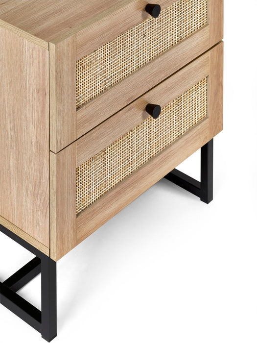Padstow 2 Drawer Bedside - Oak