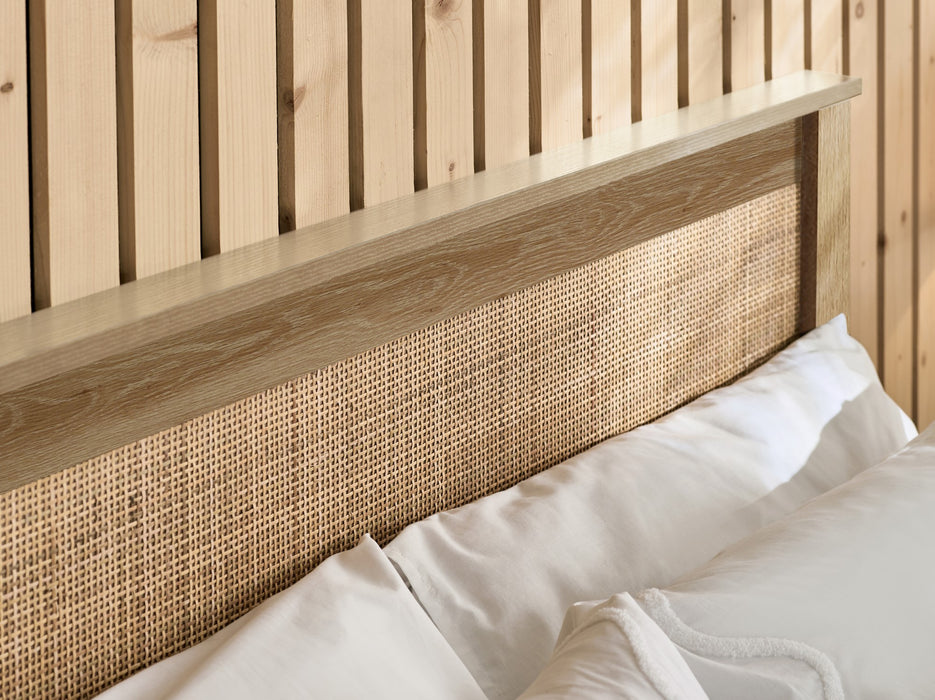 Padstow Ottoman 135Cm Double Bed - Oak