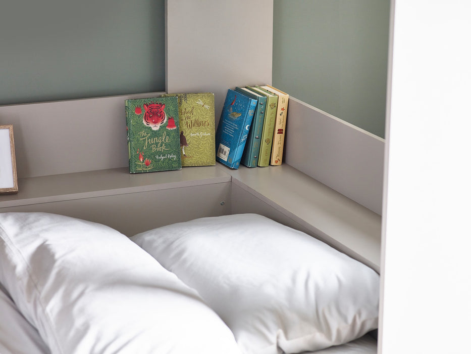 Parsec Bunk Bed Taupe & White