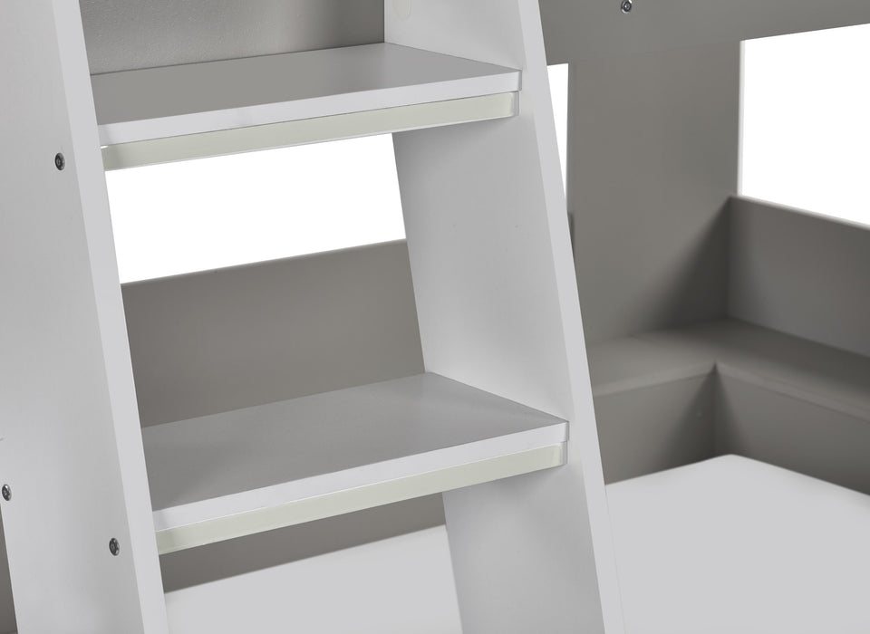 Parsec Bunk Bed Taupe & White