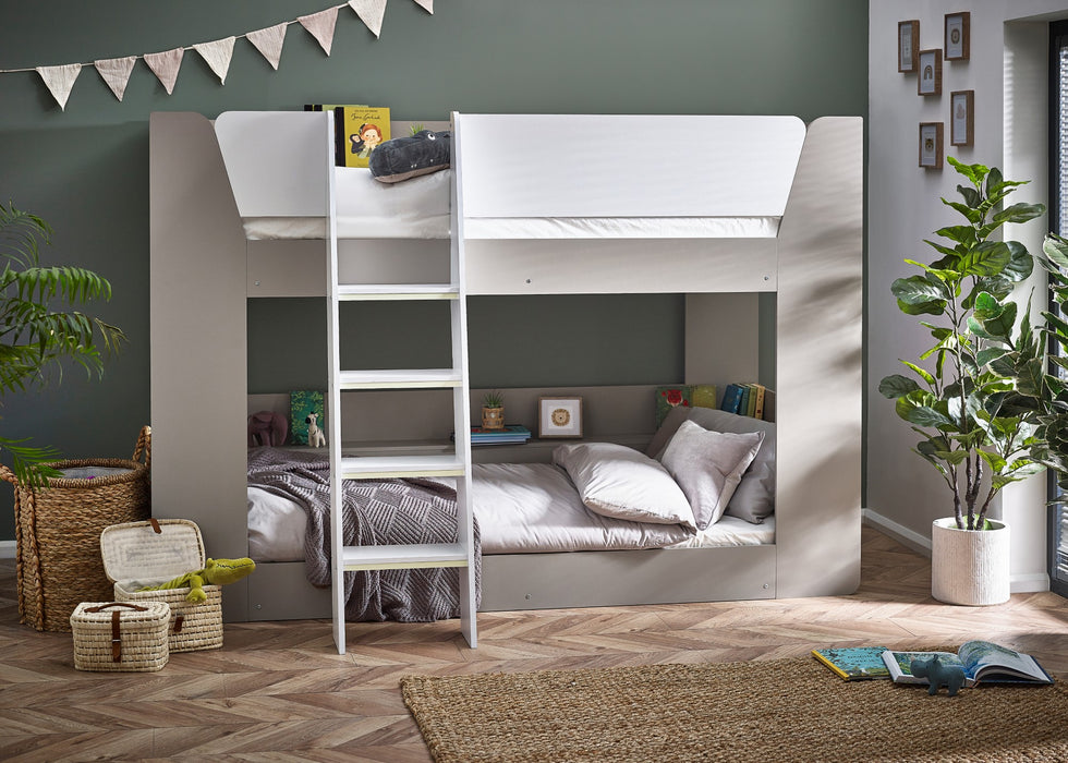 Parsec Bunk Bed Taupe & White