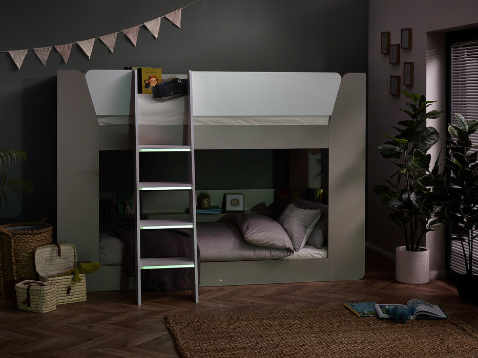 Parsec Bunk Bed Taupe & White