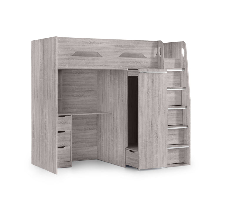 Pegasus Highsleeper Grey Oak
