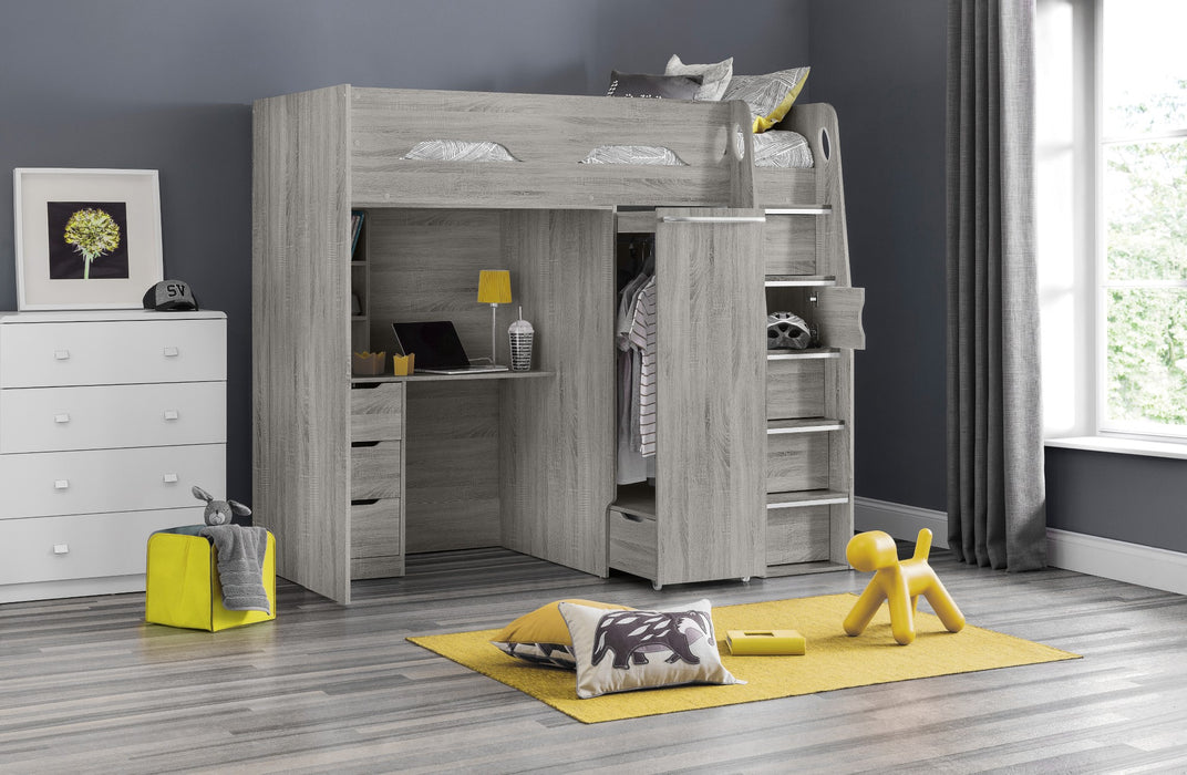 Pegasus Highsleeper Grey Oak