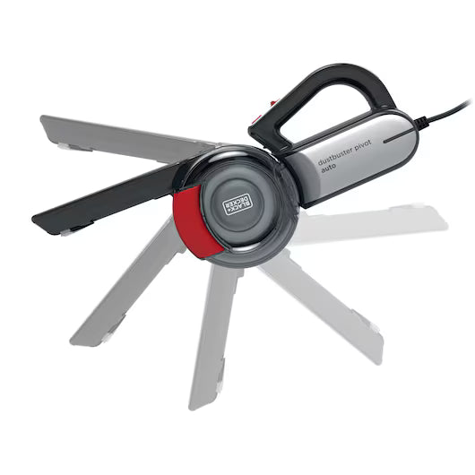 Pivot Auto Handheld Vacuum Cleaner - Red & Grey