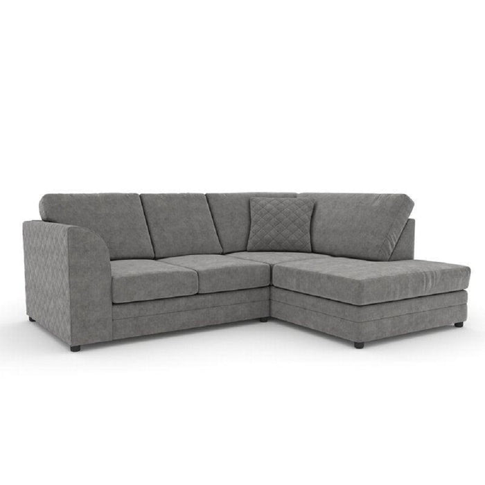 Fullback Quilted Corner Sofa with Chaise End